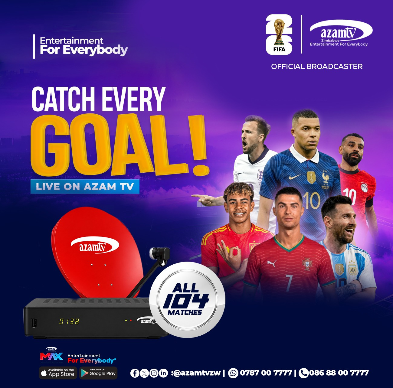 Azam TV Secures FIFA World Cup 2026 Broadcasting Rights