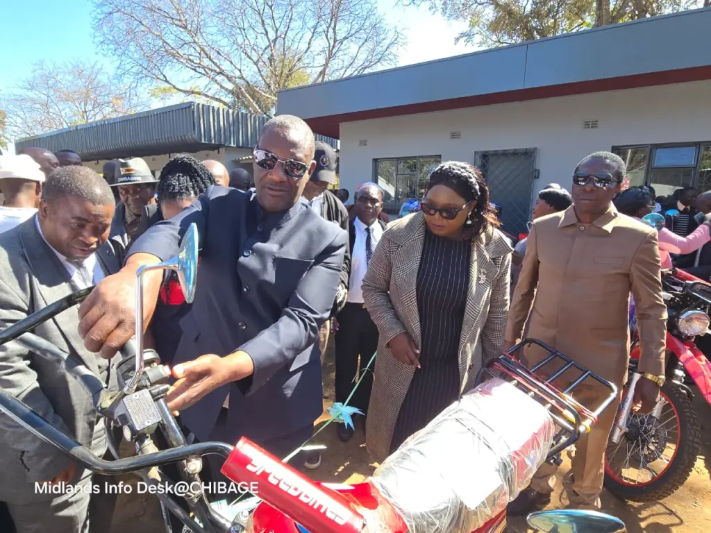 Minister Ncube Hands Over 43 Motorbikes to Boost Grassroots Governance